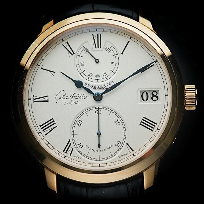 Glashtte Original Senator Chronometer Mens watch Unisex Manual winding Rose gold 58-01-01-01-04