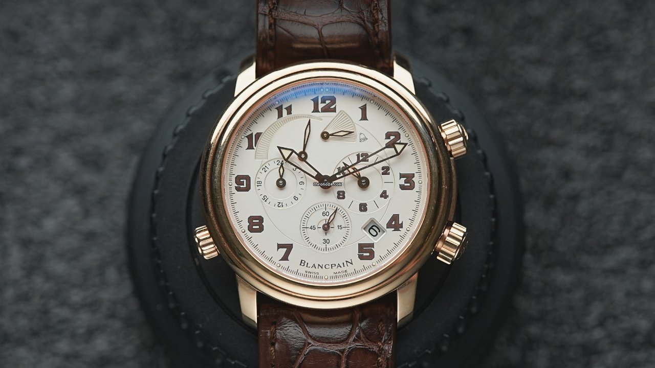 Blancpain Leman Reveil GMT Mens watch Unisex Automatic Rose gold 2041-3642M-53B