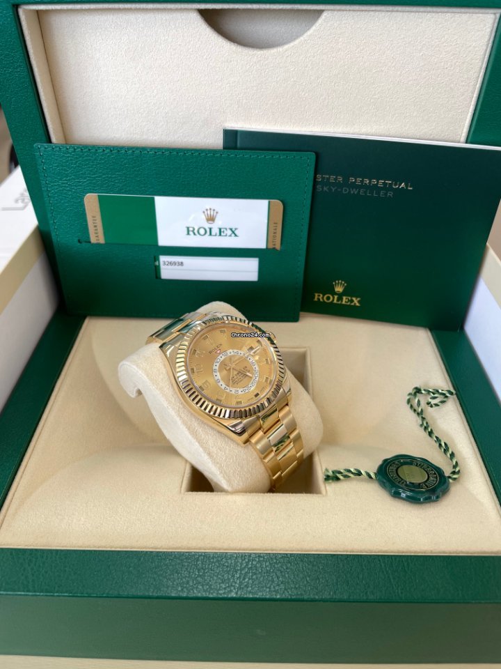 Rolex Sky-Dweller Mens watch Unisex Yellow gold Automatic 326938