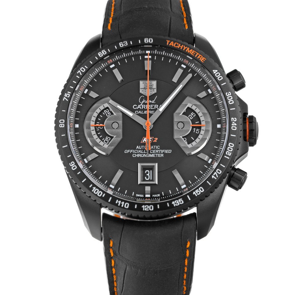TAG Heuer Grand Carrera Mens watch Unisex Automatic Titanium CAV518K.FC6268