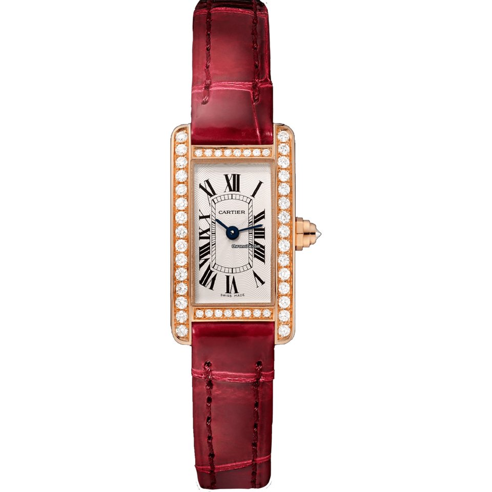 Cartier Tank Americaine Womens watch Quartz Rose gold WJTA0026