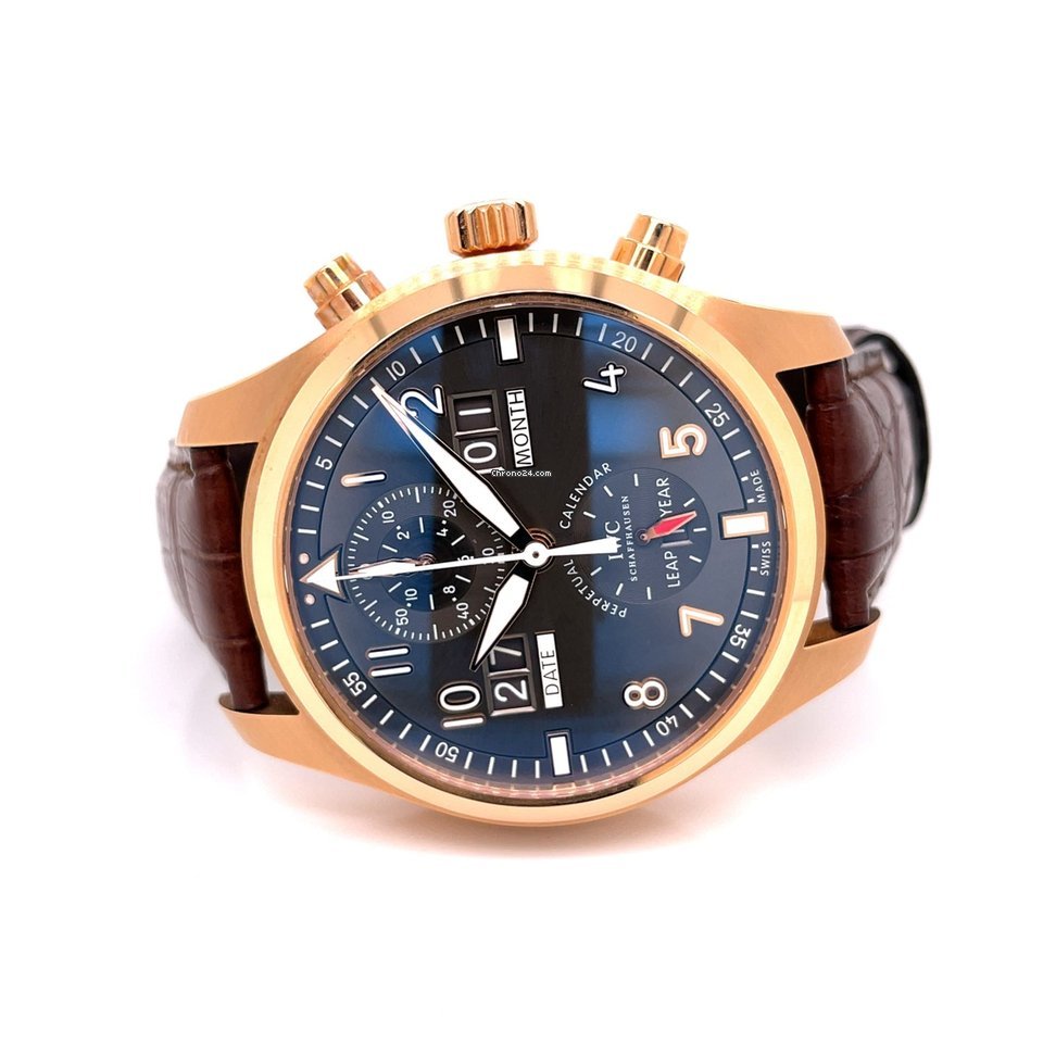 IWC Pilot Spitfire Perpetual Calendar Digital Date-Month Mens watch Unisex Automatic Rose gold IW379103