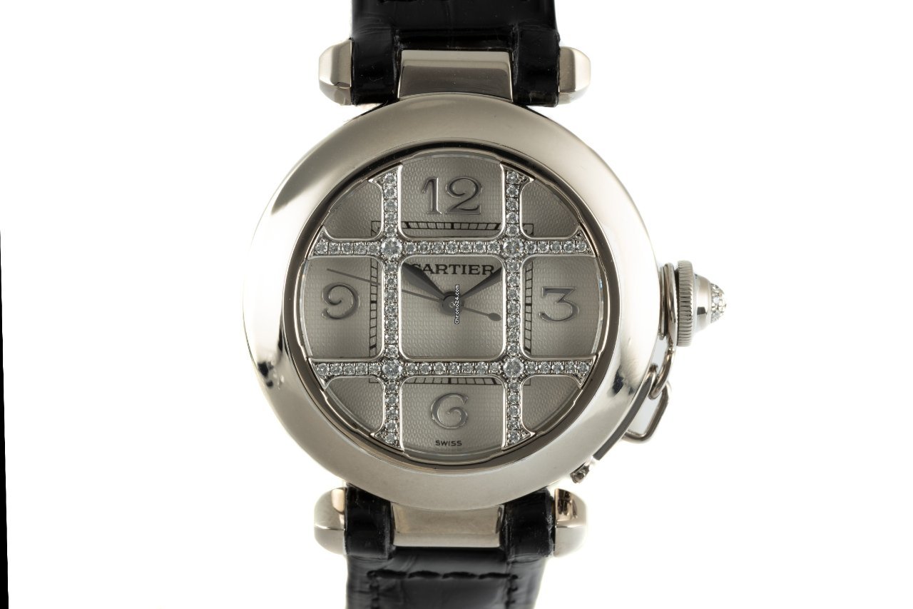 Cartier Pasha Womens watch Automatic White gold 2400