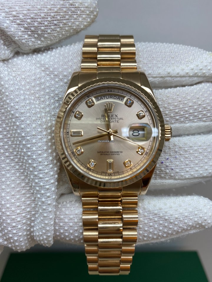 Rolex Day-Date 36 Mens watch Unisex Rose gold Automatic 118235A