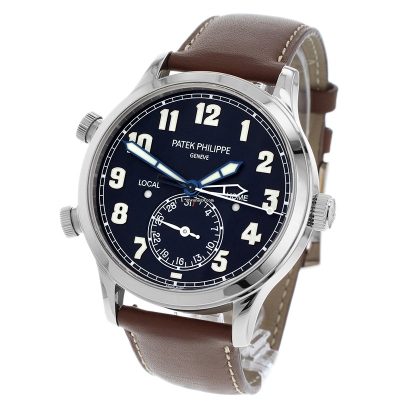 Patek Philippe Travel Time Mens watch Unisex Automatic White gold 5524G-001
