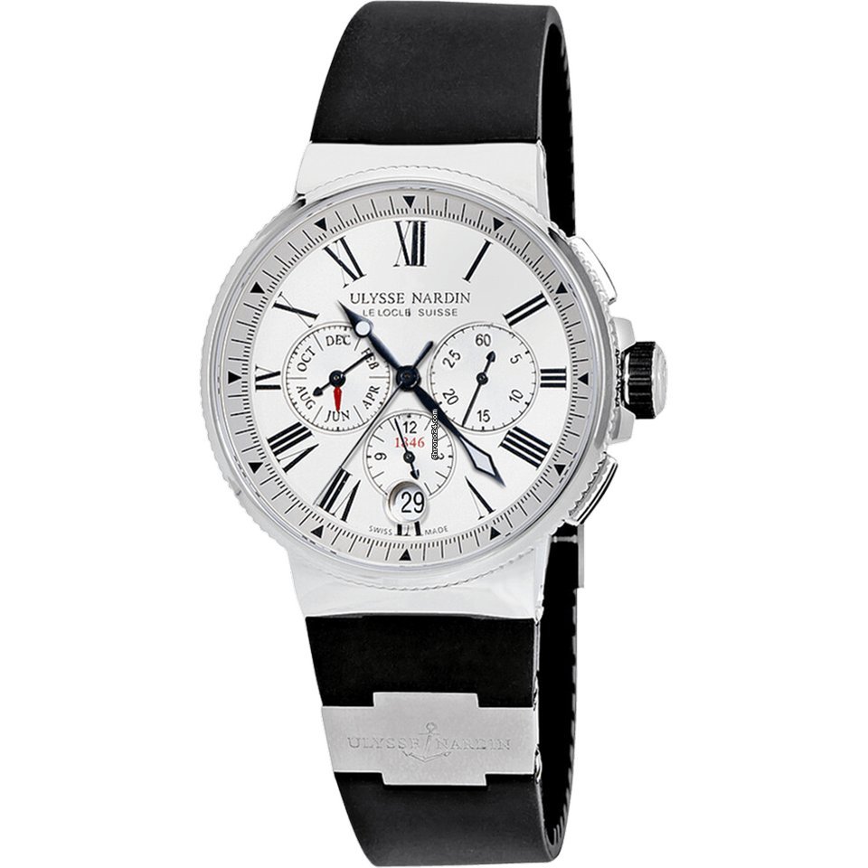 Ulysse Nardin Marine Chronograph Mens watch Unisex Automatic Steel 1533-150-3 40