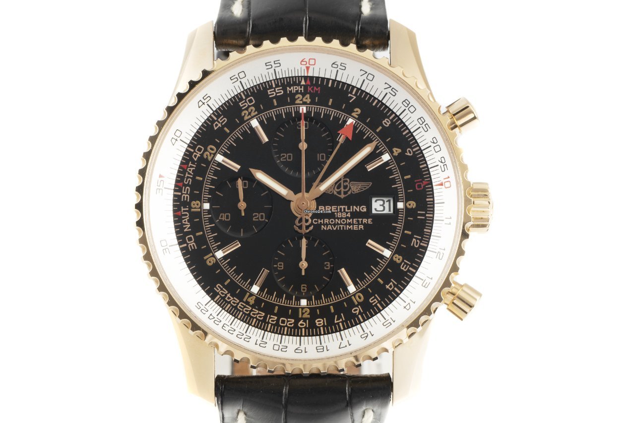 Breitling Navitimer World Mens watch Unisex Automatic Red gold H24322