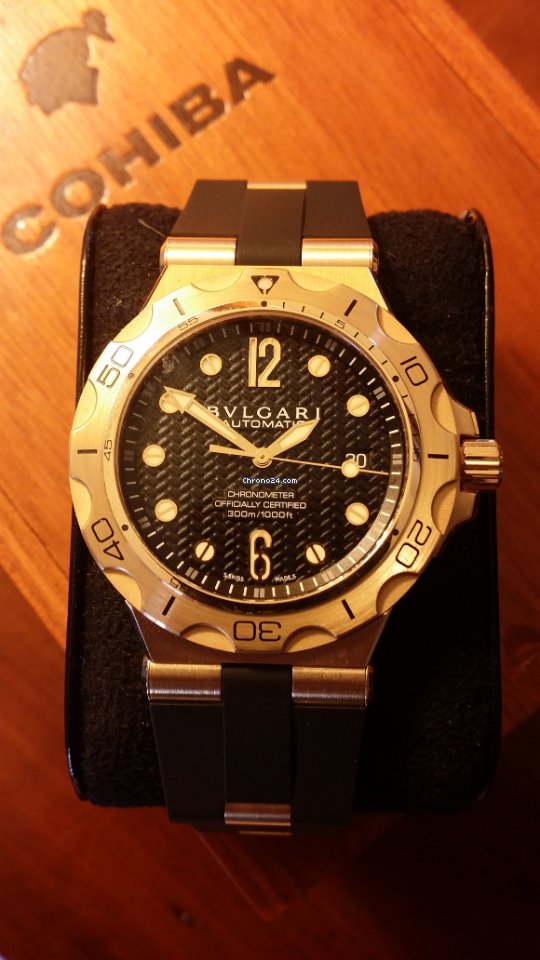 Bulgari Diagono Mens watch Unisex Automatic Yellow gold DP42BGVDSD