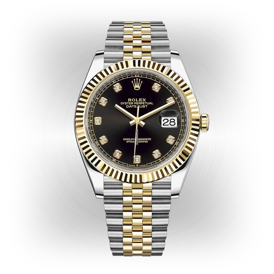 Rolex Datejust 41 Mens watch Unisex Gold Steel Automatic 126333-0006