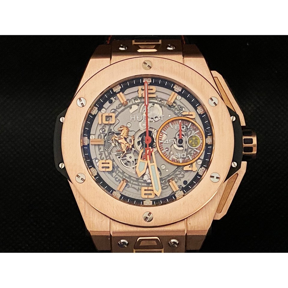 Hublot Big Bang Ferrari Mens watch Unisex Automatic Rose gold 222 500