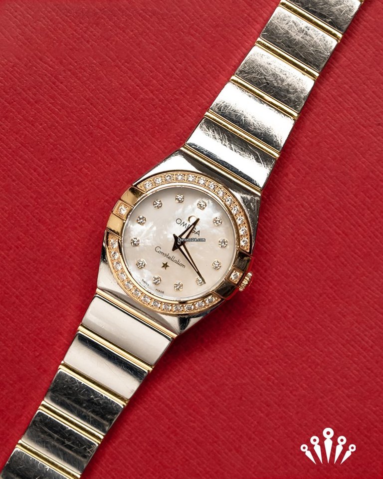 Omega Constellation Quartz Quartz Gold Steel 123.252.460.55.007