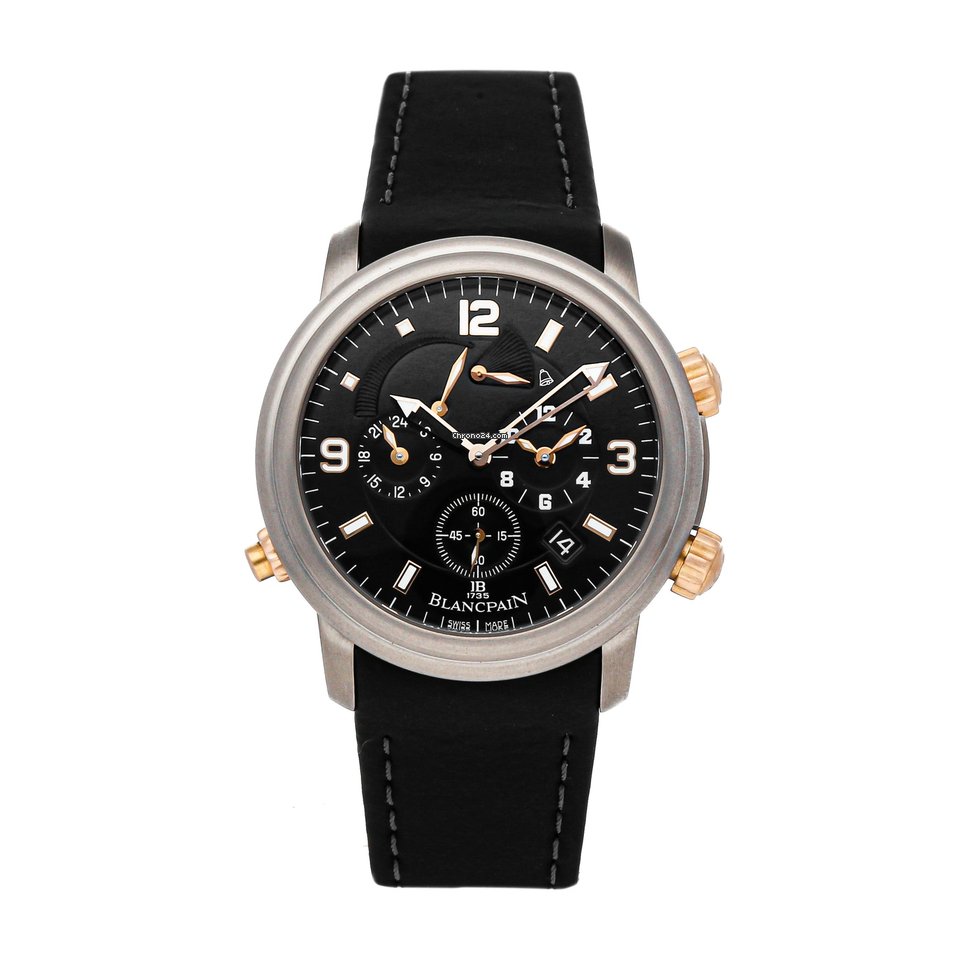 Blancpain Leman Reveil GMT Mens watch Unisex Automatic Titanium 2041-12A30-64B