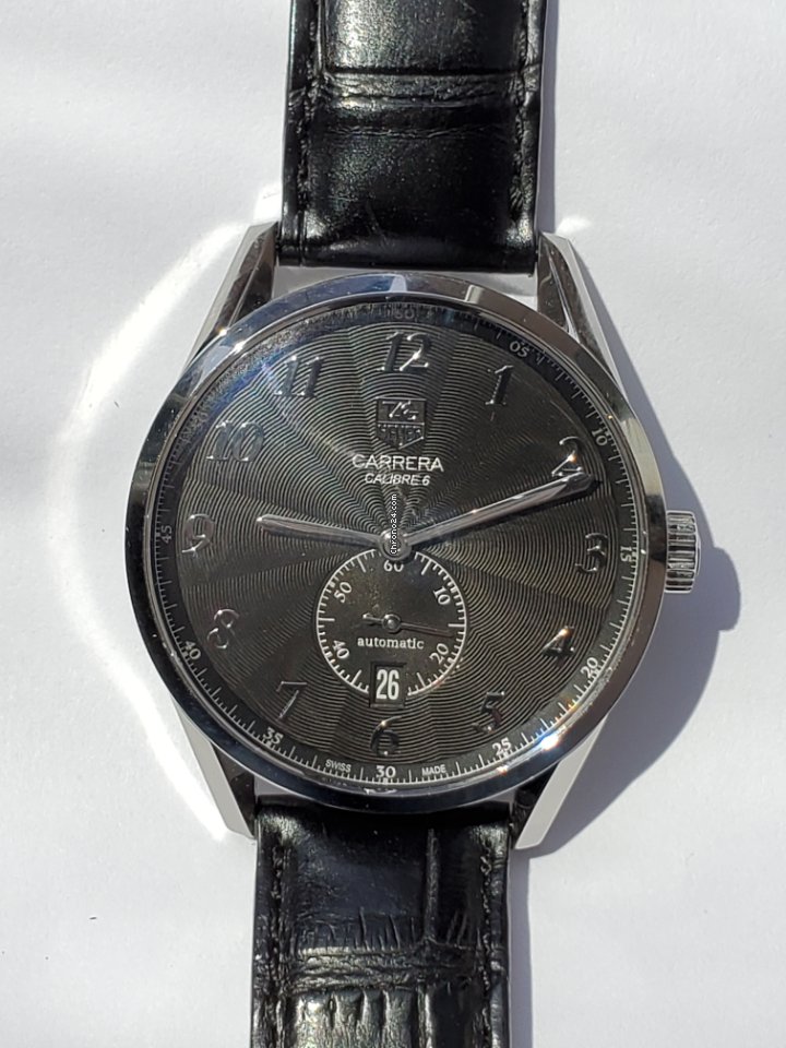 TAG Heuer Carrera Calibre 6 Mens watch Unisex Automatic Steel was2110.fc6180