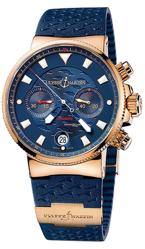 Ulysse Nardin Mens watch Unisex Automatic Rose gold 356-68LE-3