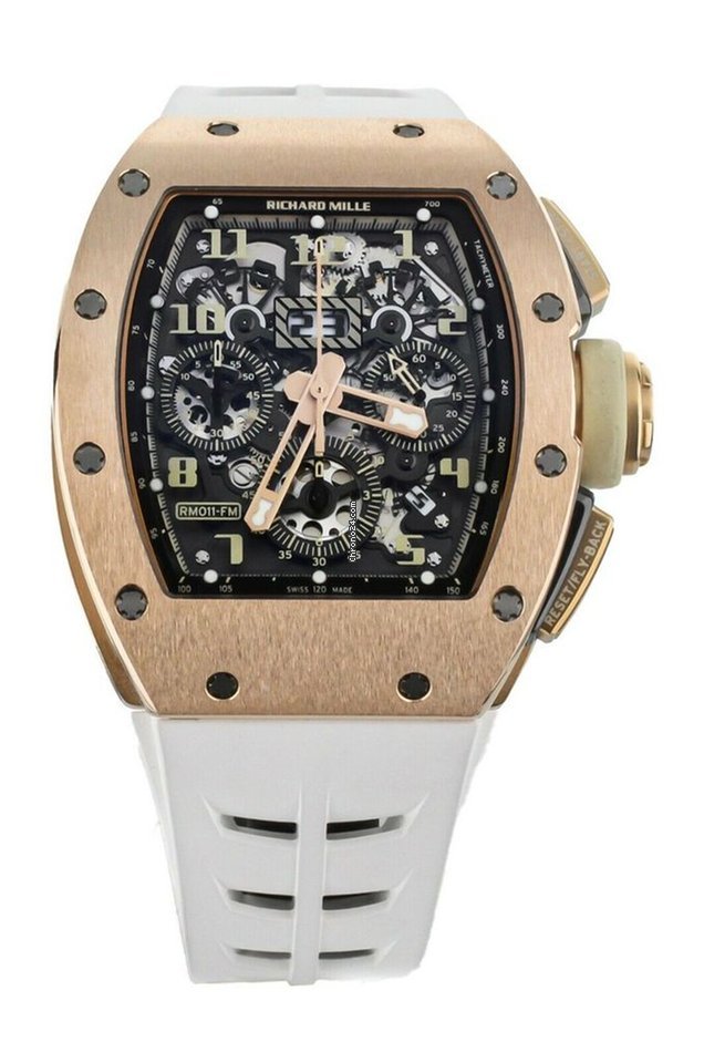Richard Mille RM 011 Mens watch Unisex Automatic Rose gold RM11-FM
