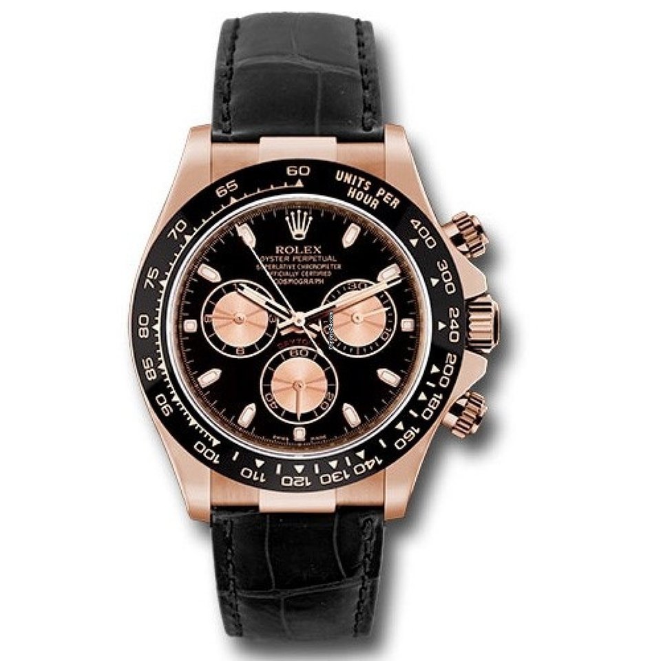 Rolex Daytona Mens watch Unisex Rose gold Automatic 116515LN bkp