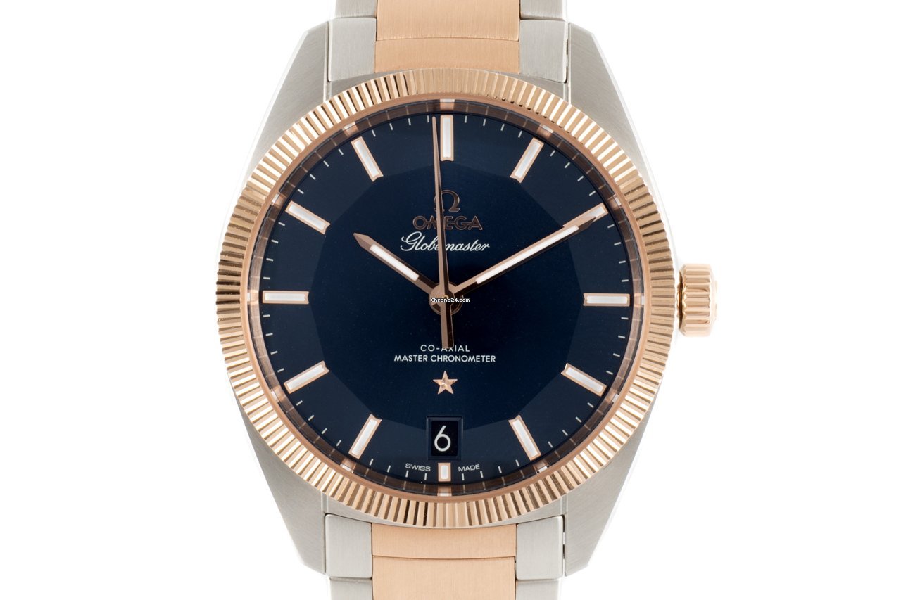 Omega Globemaster Mens watch Unisex Automatic Gold Steel 130.20.39.21.03.001