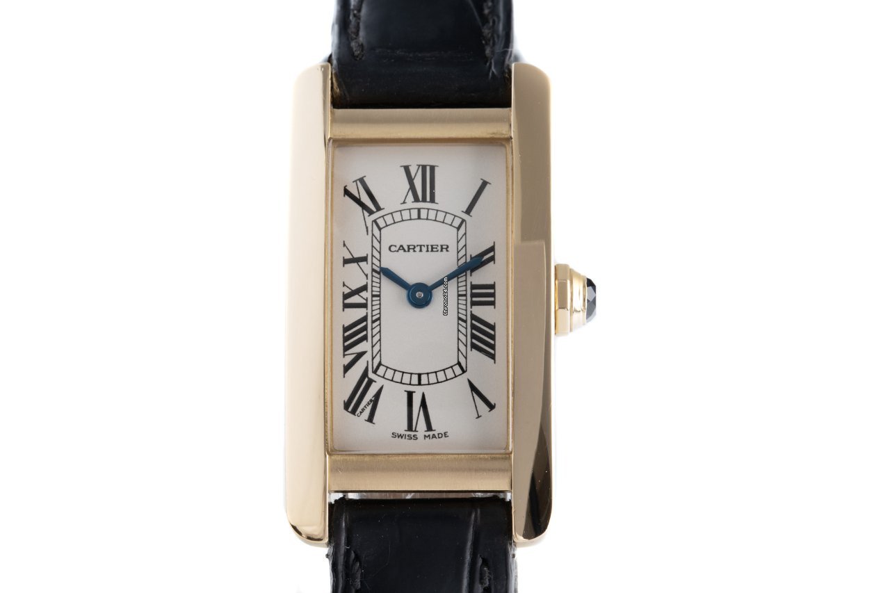 Cartier Tank Americaine Womens watch Quartz Yellow gold 2482