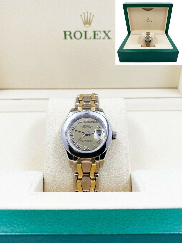 Rolex Lady-Datejust Pearlmaster Womens watch Yellow gold Automatic 69329