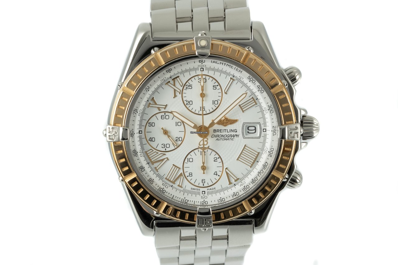 Breitling Crosswind Racing Mens watch Unisex Automatic Gold Steel D13055
