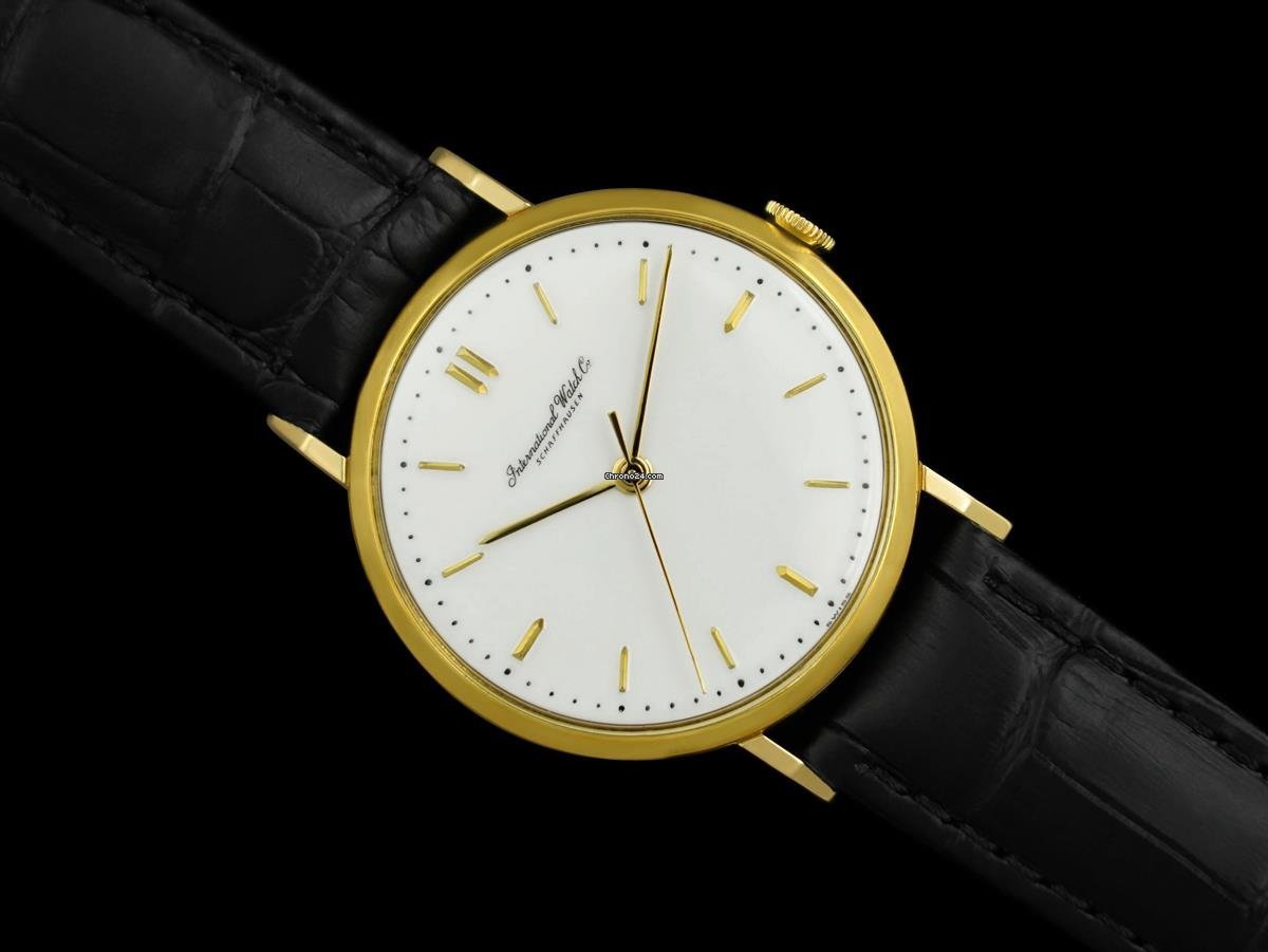 IWC Mens watch Unisex Manual winding Yellow gold 8091