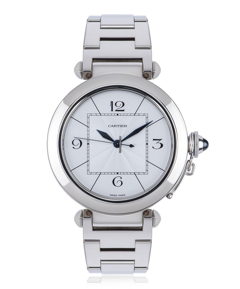 Cartier Pasha Mens watch Unisex Automatic White gold W30187M9