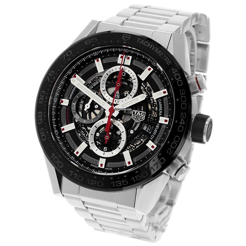 TAG Heuer Carrera Calibre HEUER 01 Mens watch Unisex Automatic Steel CAR2A1W.BA0703