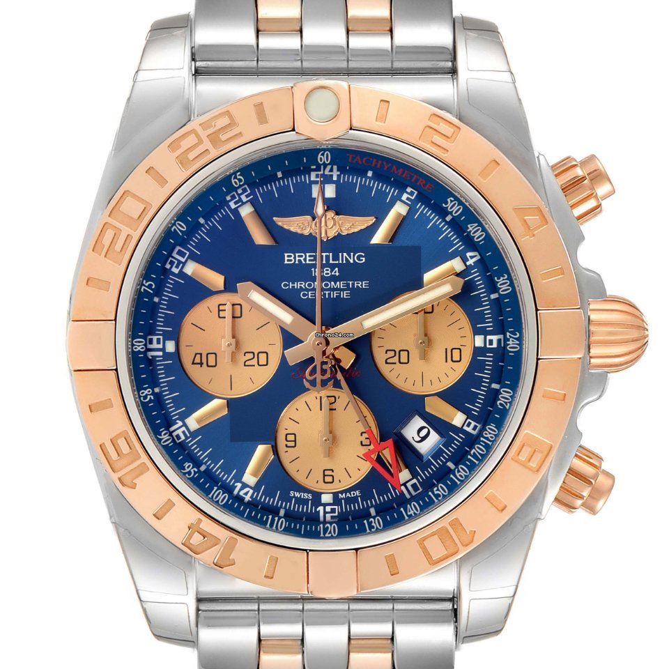 Breitling Mens watch Unisex Automatic Gold Steel CB042012 BB86