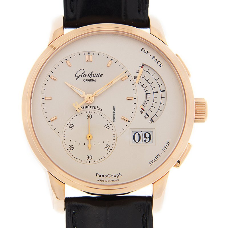 Glashtte Original PanoGraph Mens watch Unisex Manual winding Red gold 1-61-03-25-15-04