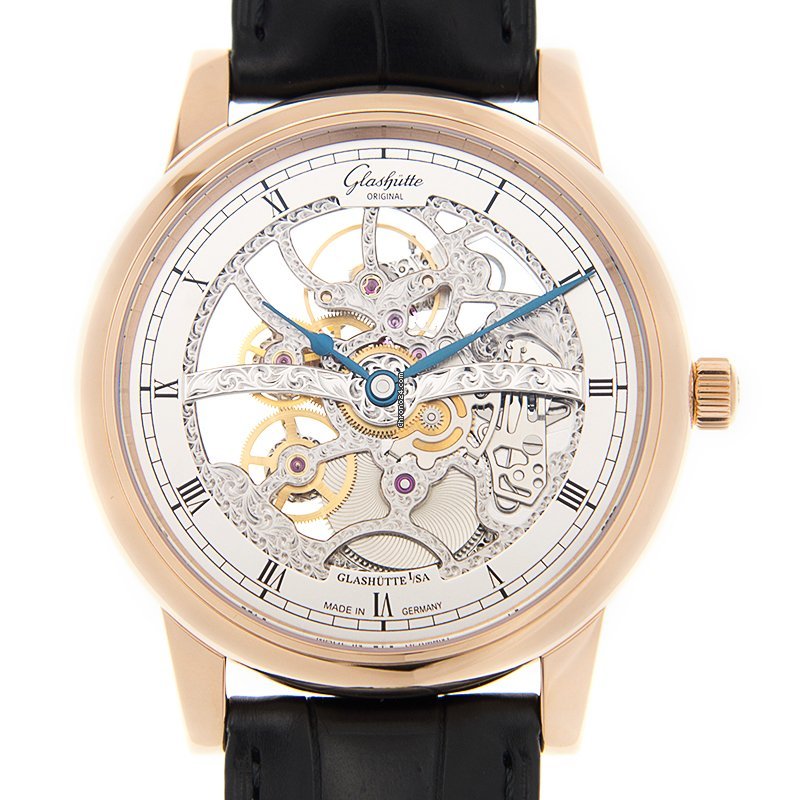 Glashtte Original Senator Mens watch Unisex Manual winding Rose gold 1-49-18-01-05-30