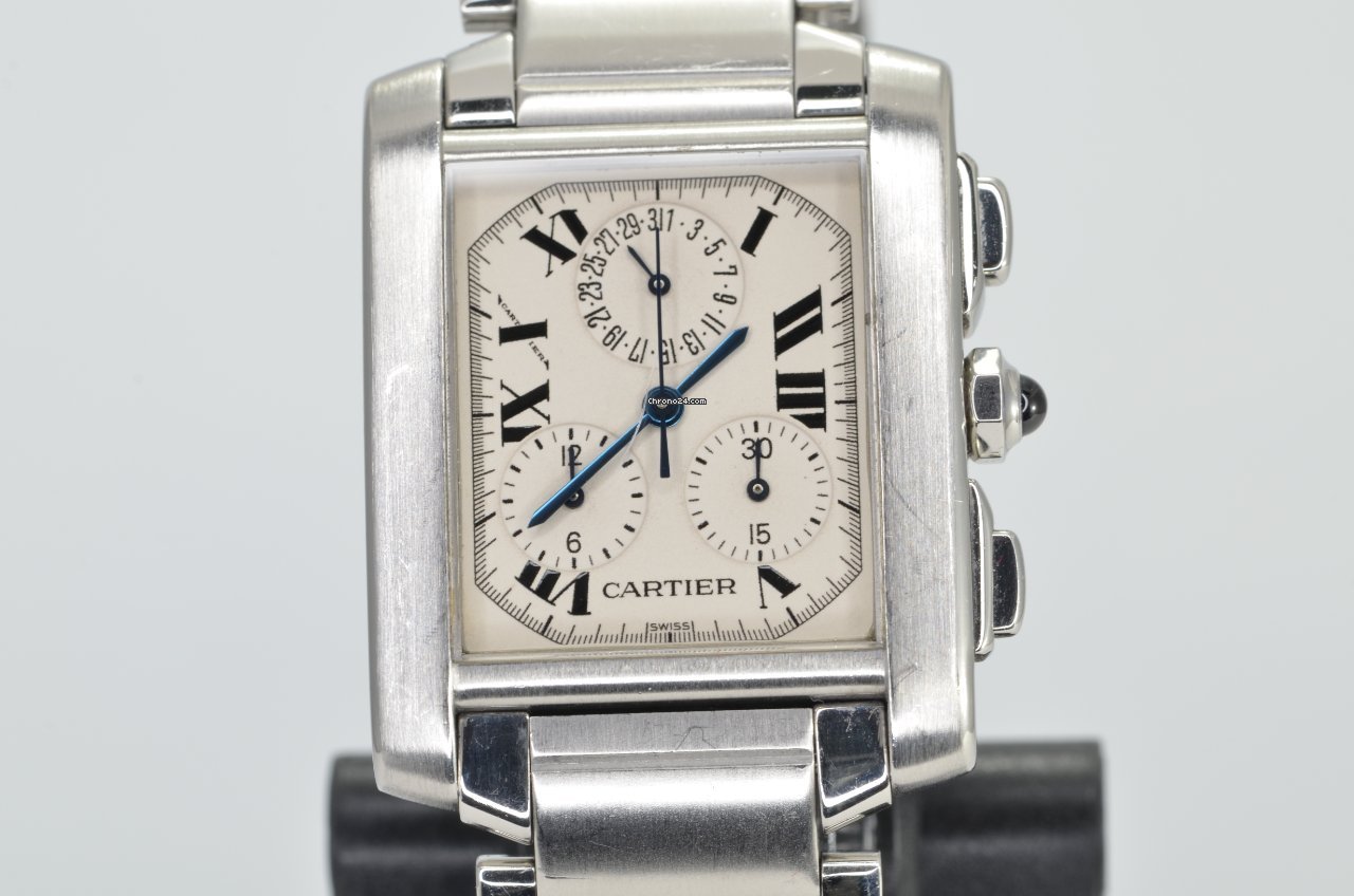 Cartier Tank Francaise Mens watch Unisex Quartz Steel 2303