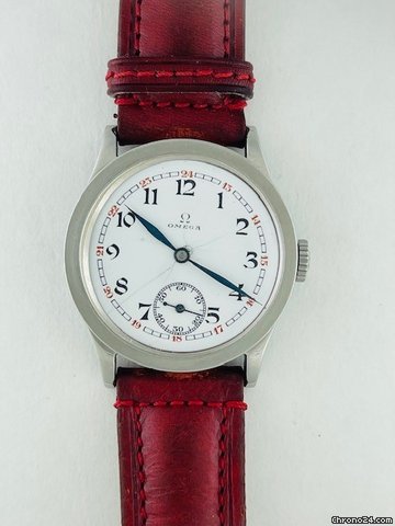 Omega Mens watch Unisex Manual winding Steel Military