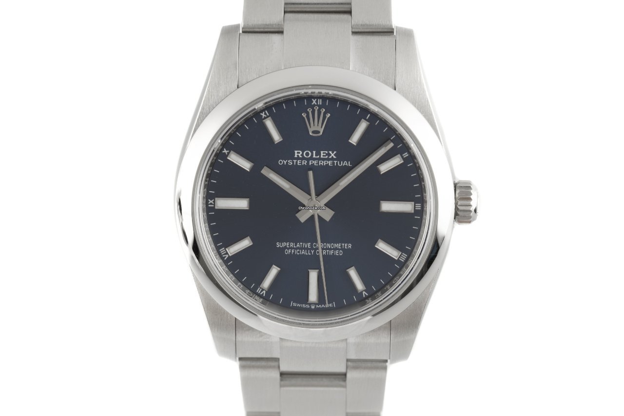 Rolex Oyster Perpetual 34 Mens watch Unisex Steel Automatic 124200