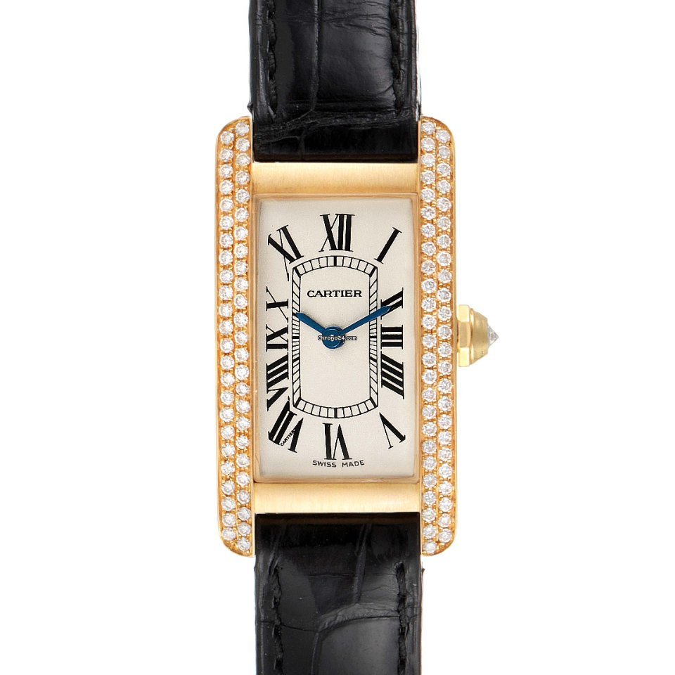 Cartier Tank Americaine Womens watch Quartz Yellow gold WB701251