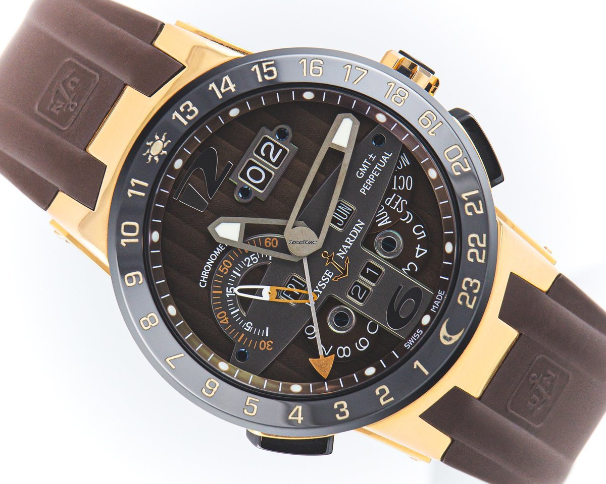 Ulysse Nardin El Toro  Black Toro Mens watch Unisex Automatic Rose gold 322-00