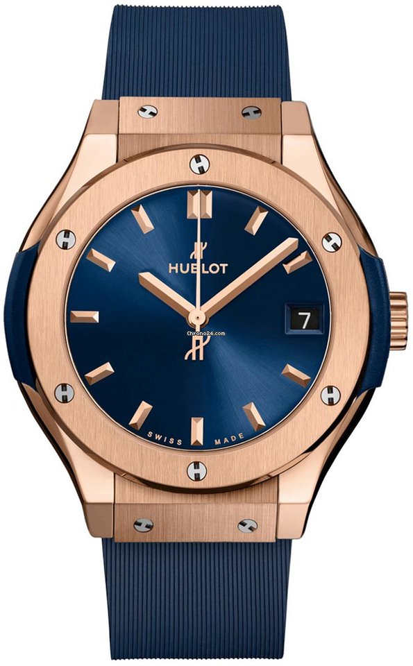 Hublot Classic Fusion Blue Mens watch Unisex Automatic Rose gold 542.ox.7180.rx