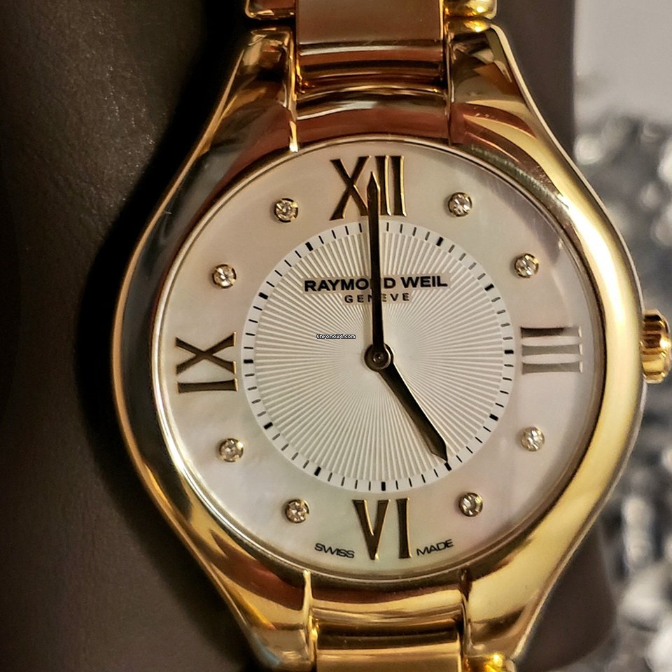Raymond Weil Noemia Womens watch Quartz Gold Steel 5136-P-00995