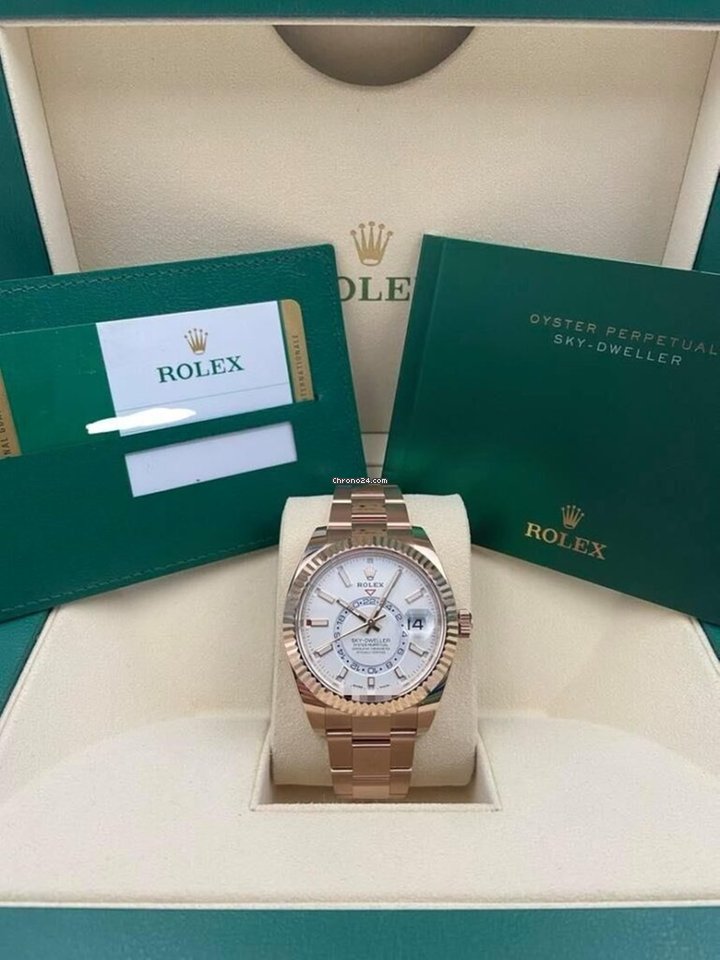 Rolex Sky-Dweller Mens watch Unisex Rose gold Automatic 326935-0005