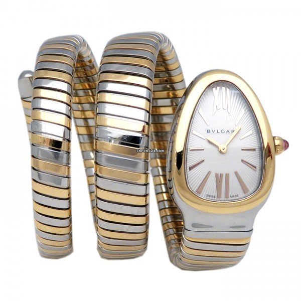 Bulgari Serpenti Quartz Gold Steel SP35C6SPG.2T