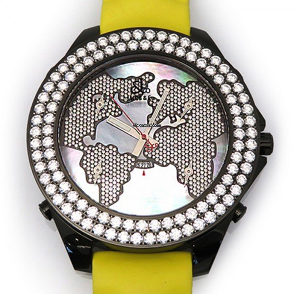 Jacob & Co. Five Time Zone Quartz Steel JC-47JDBMD