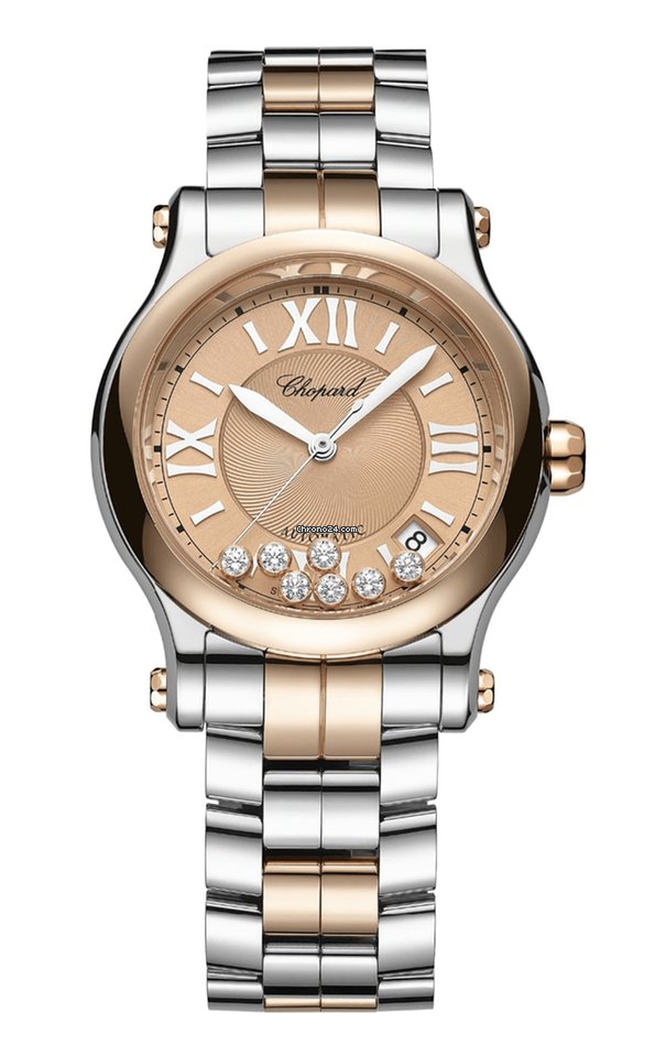 Chopard Happy Sport Womens watch Automatic Gold Steel 278559-6019