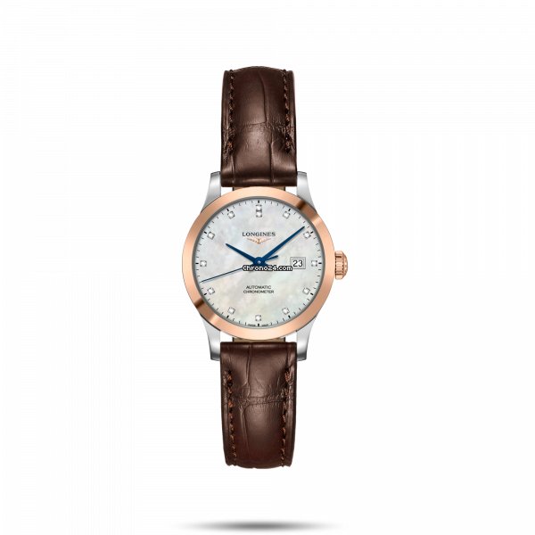 Longines Record Mens watch Unisex Automatic Gold Steel L2.321.5.87.2