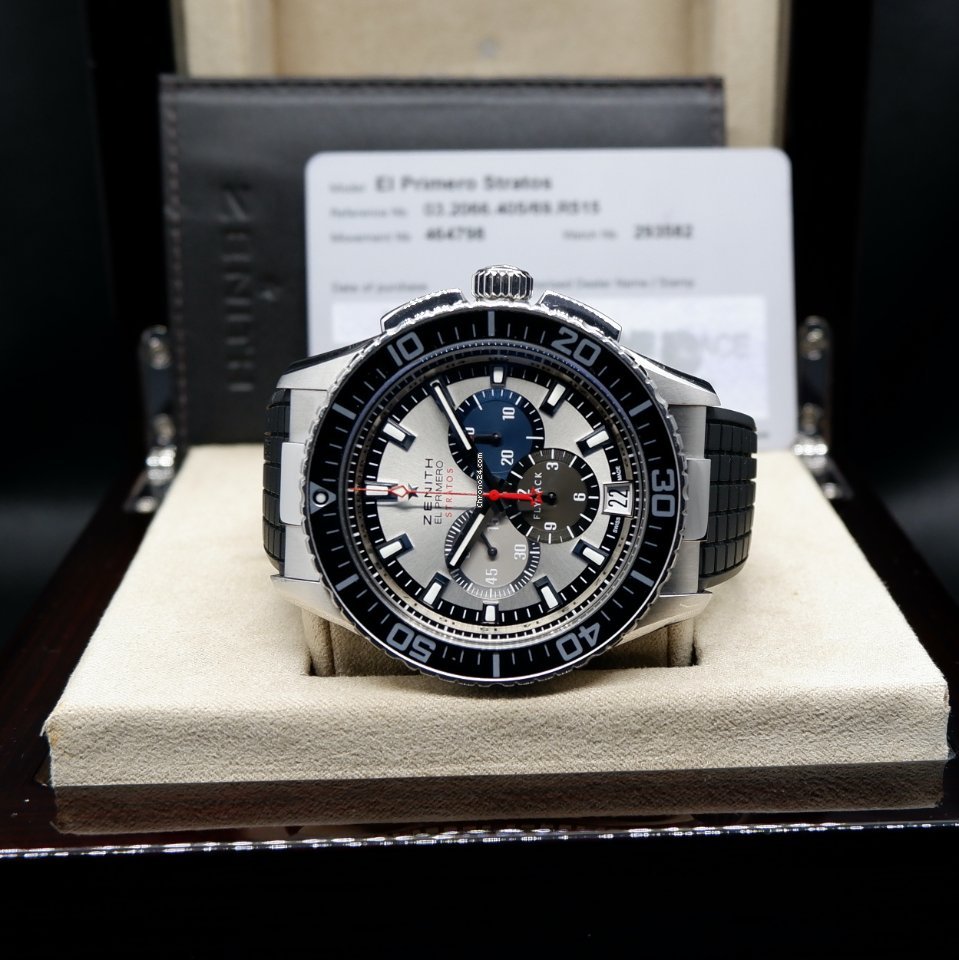 Zenith El Primero Stratos Flyback Mens watch Unisex Automatic Steel 03.2066.405 69.R515