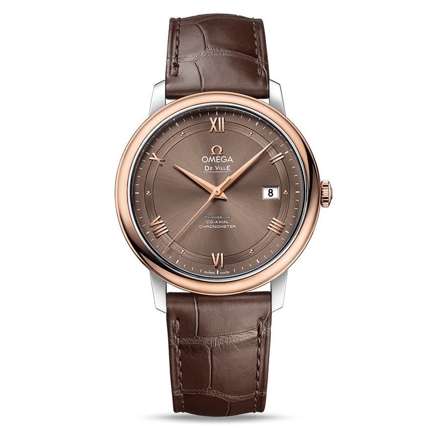 Omega De Ville Prestige Mens watch Unisex Automatic Gold Steel 424.23.40.20.13.001
