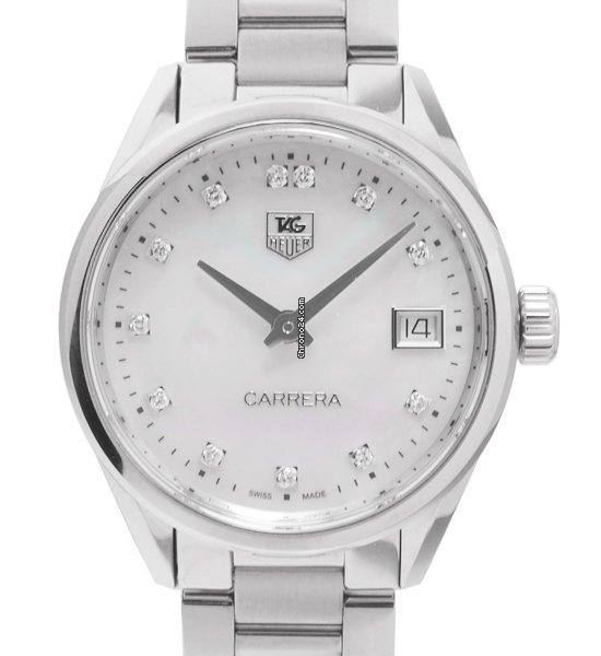 TAG Heuer Carrera Lady Womens watch Quartz Steel WAR1314