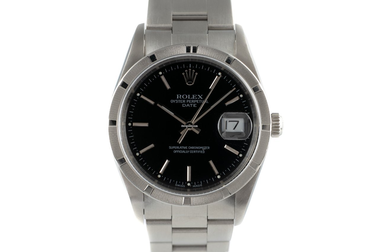 Rolex Oyster Perpetual Date Mens watch Unisex Steel Automatic 15210
