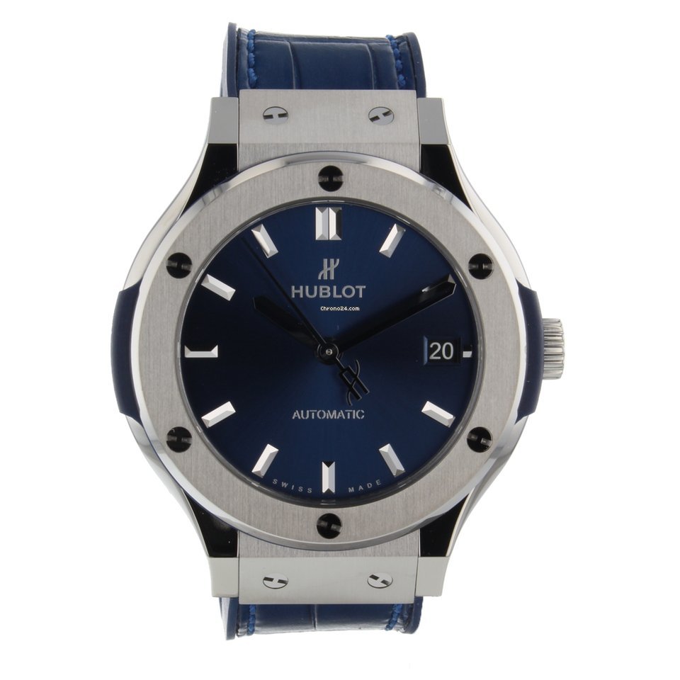 Hublot Classic Fusion Blue Mens watch Unisex Automatic Titanium 565NX7170LR