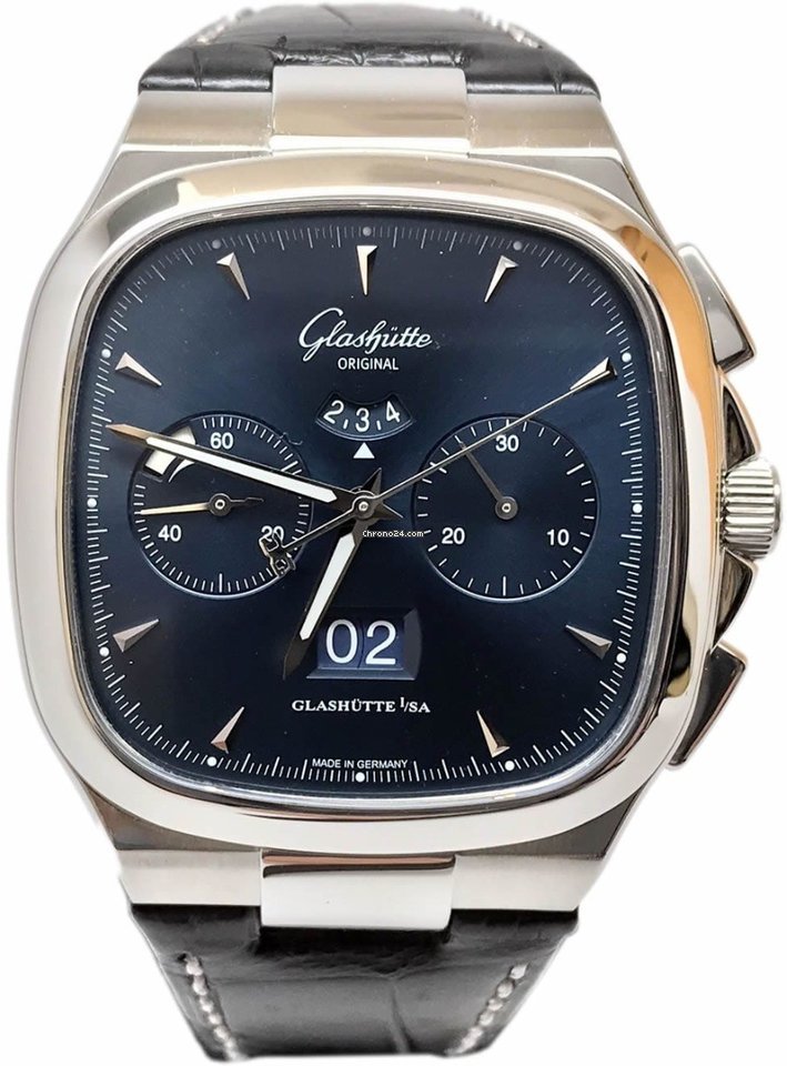 Glashtte Original Seventies Chronograph Panorama Date Mens watch Unisex Automatic Steel 1-37-02-03-02-30
