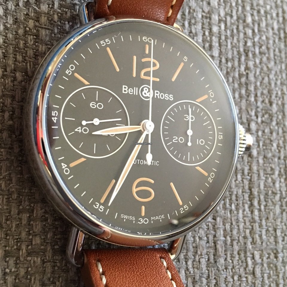 Bell & Ross Vintage Mens watch Unisex Steel BRWW1-MONO-HER SCA