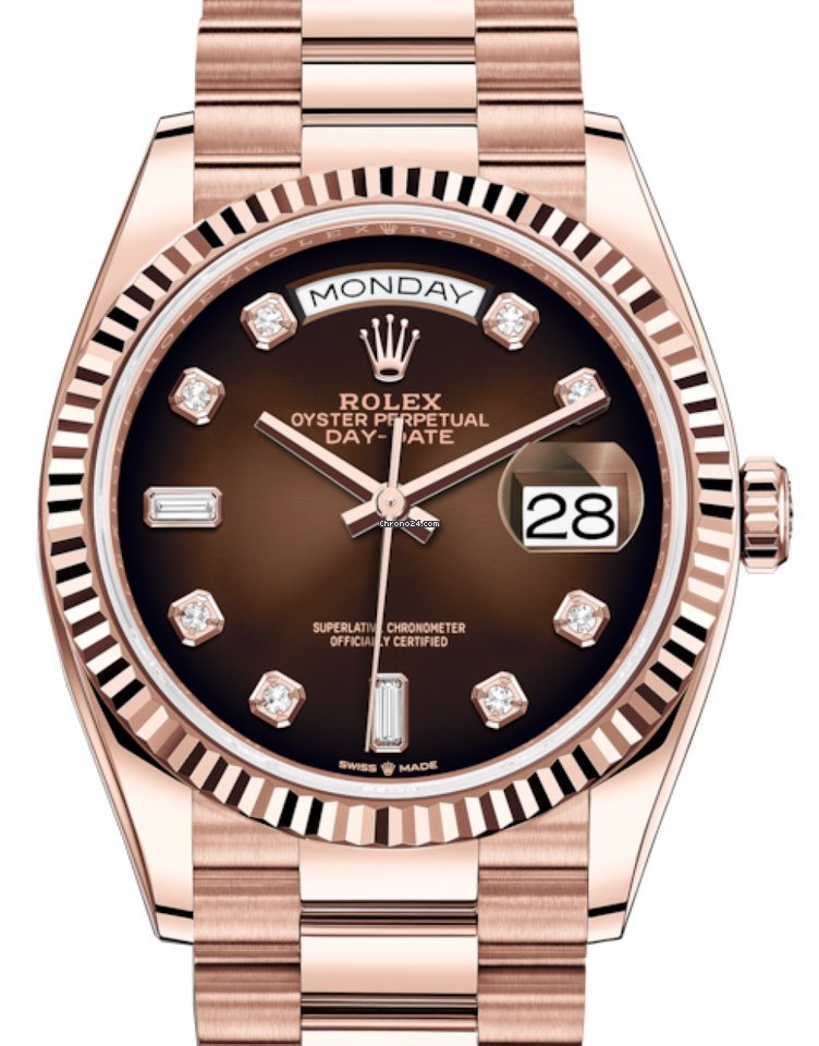 Rolex Day-Date 36 Mens watch Unisex Rose gold Automatic 128235
